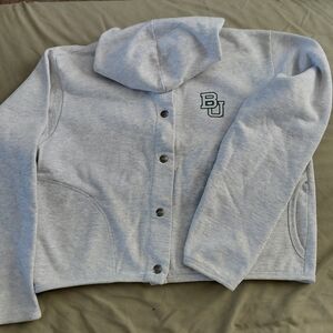 Champion Baylor University Gray Hoodie Sweatshirt